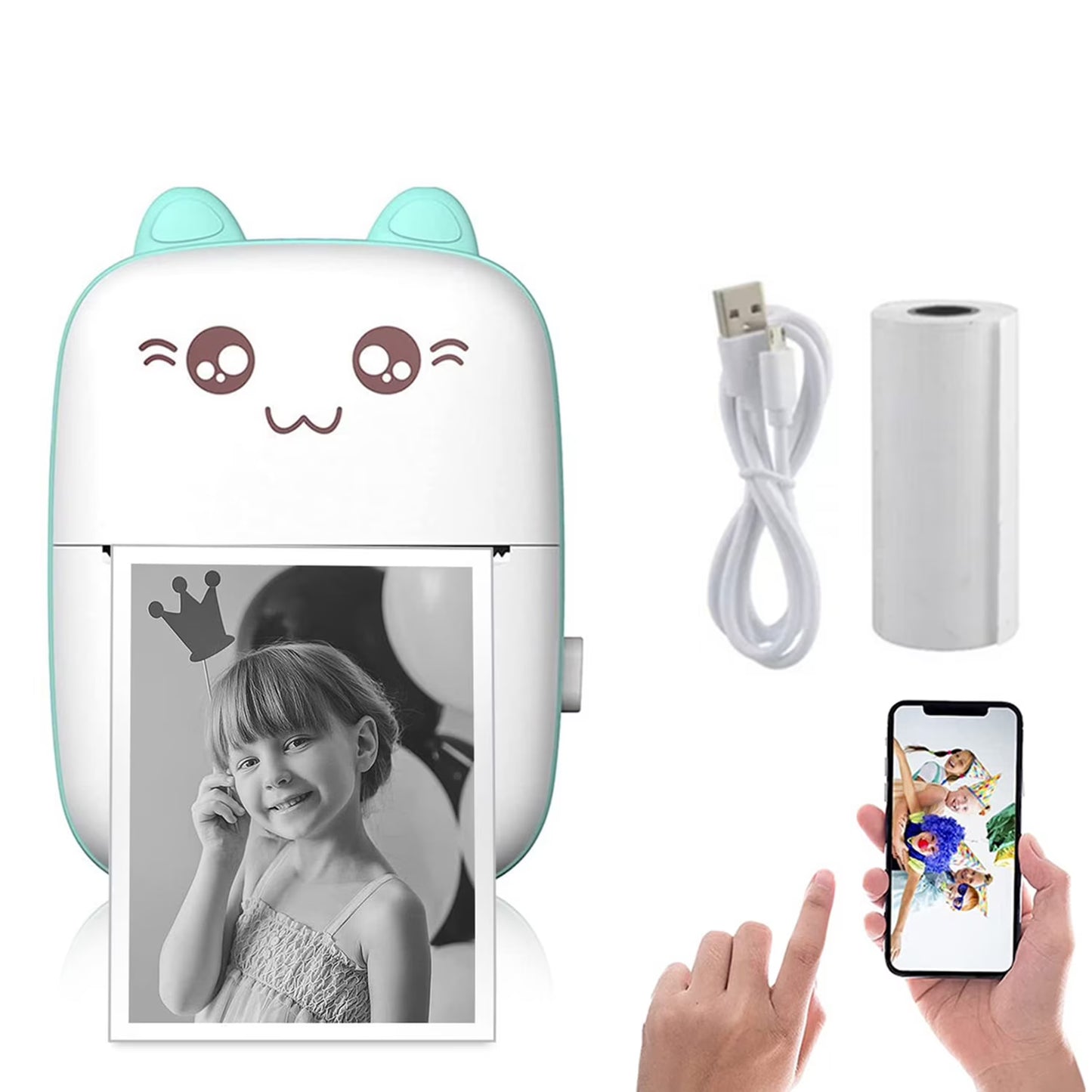 Mini Portable Thermal Sticker Printer