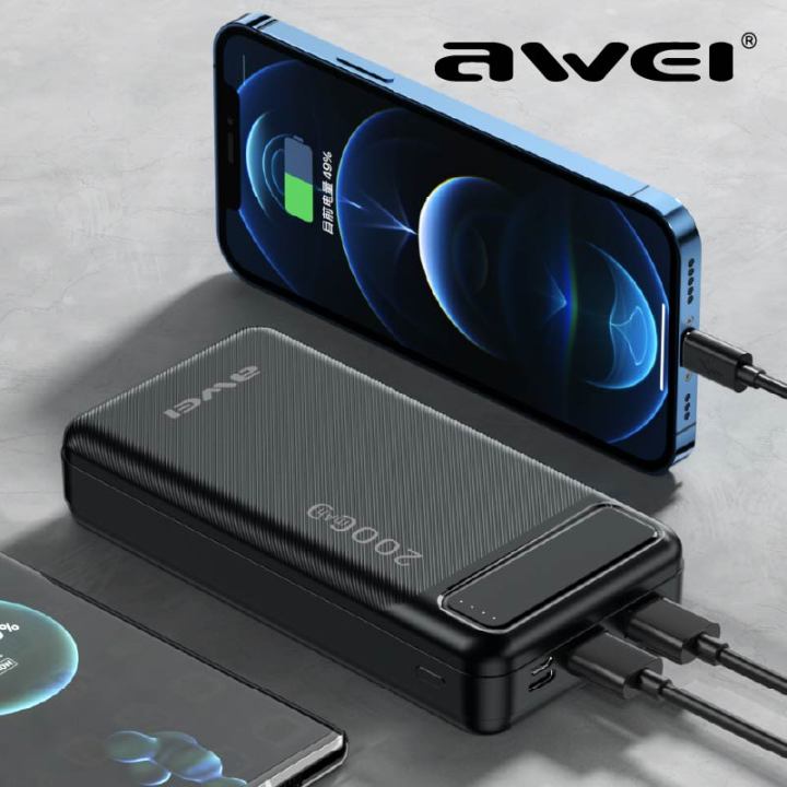 Awei P6K 20000mAh Double USB Power Bank