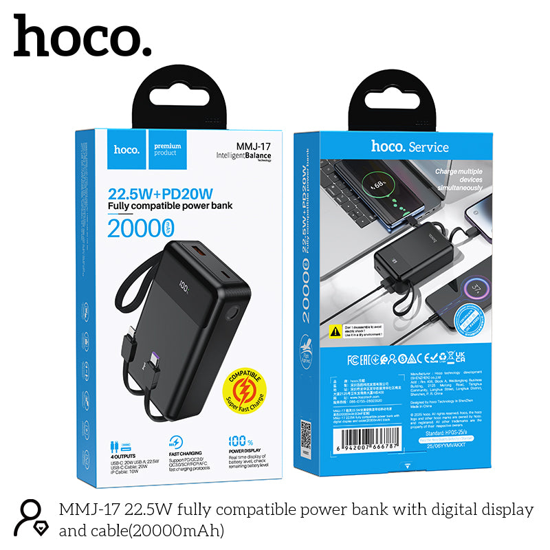 Hoco MMJ17 22.5W Fully Compatible 20000mAh Power Bank