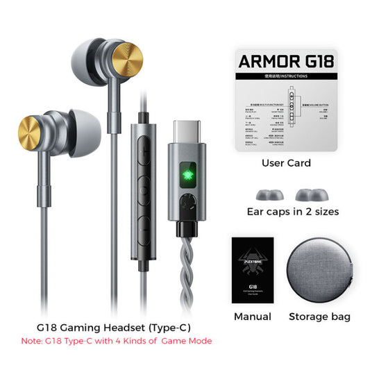 Plextone Armor G18 - Gaming Wired Earphones