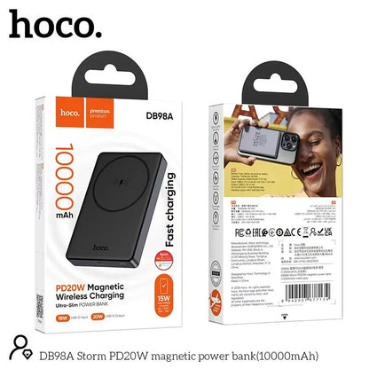 Hoco DB98A Storm PD 20W 10000mAh Slim Magnatic Power Bank