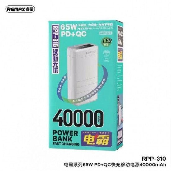 Remax RPP-310 Dinba Series 65W PD+QC Fast Charging Power Bank